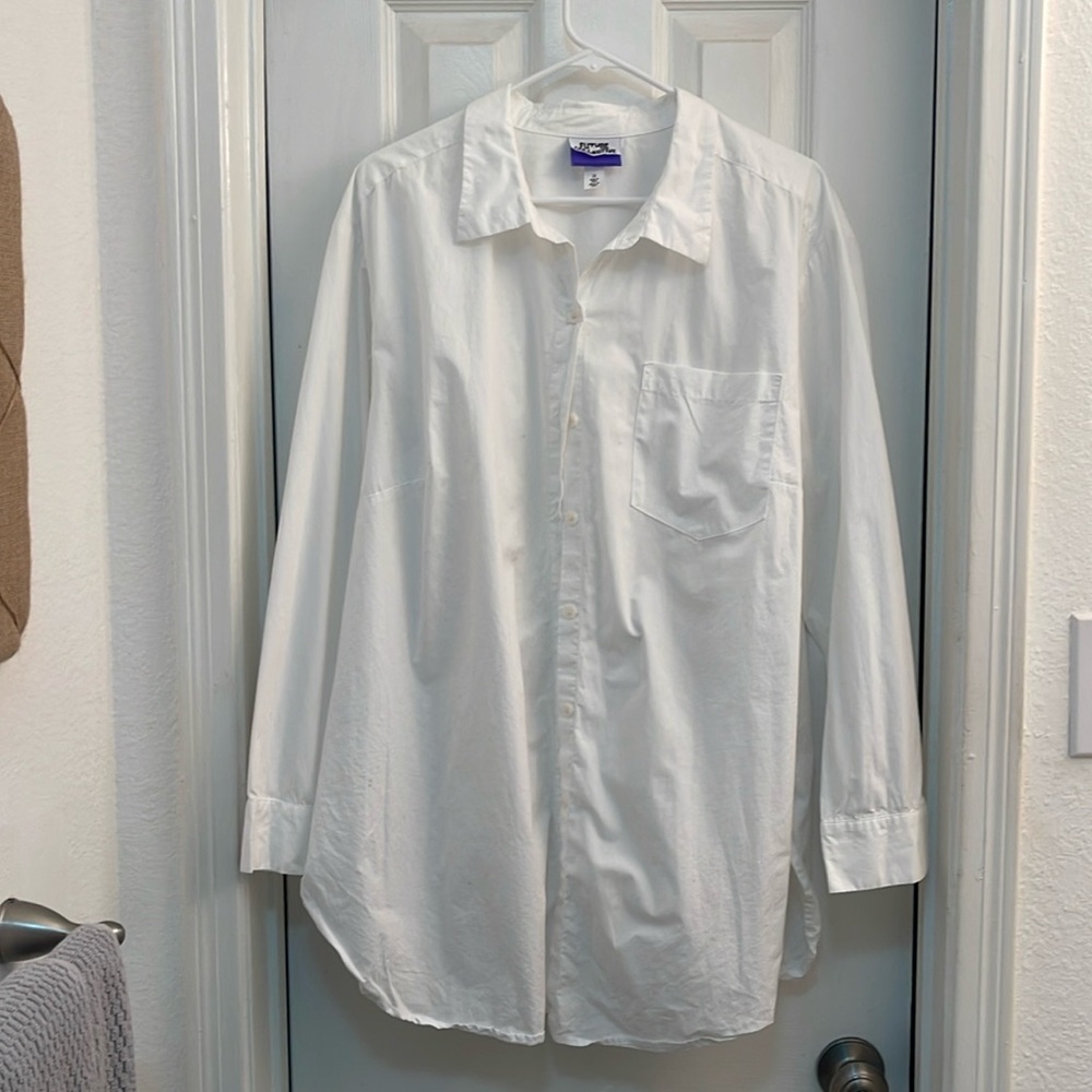 Future collective x Kahalana Barfield White button down shirt 1x